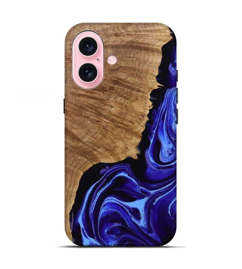 iPhone 17 Wood Live Edge Phone Case - Alecia (Purple, 789819)