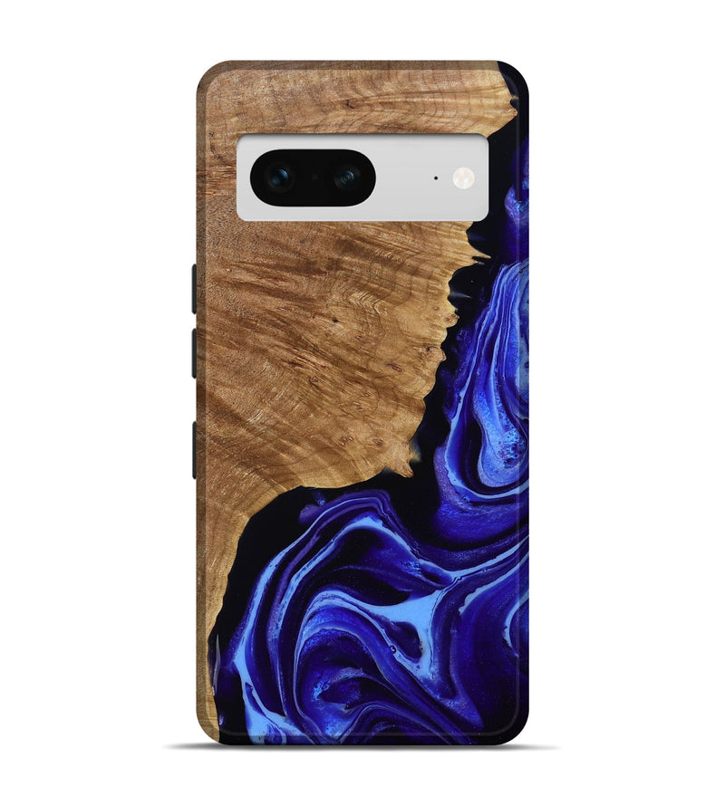 Pixel 7 Wood Live Edge Phone Case - Alecia (Purple, 789819)