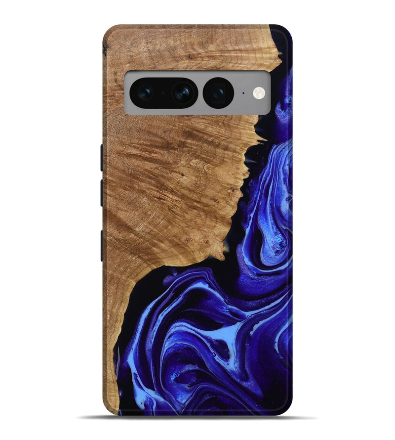 Pixel 7 Pro Wood Live Edge Phone Case - Alecia (Purple, 789819)