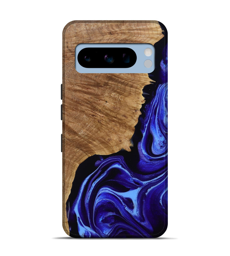 Pixel 8 Pro Wood Live Edge Phone Case - Alecia (Purple, 789819)