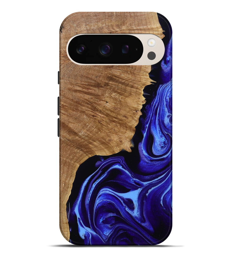 Pixel 9 Pro XL Wood Live Edge Phone Case - Alecia (Purple, 789819)