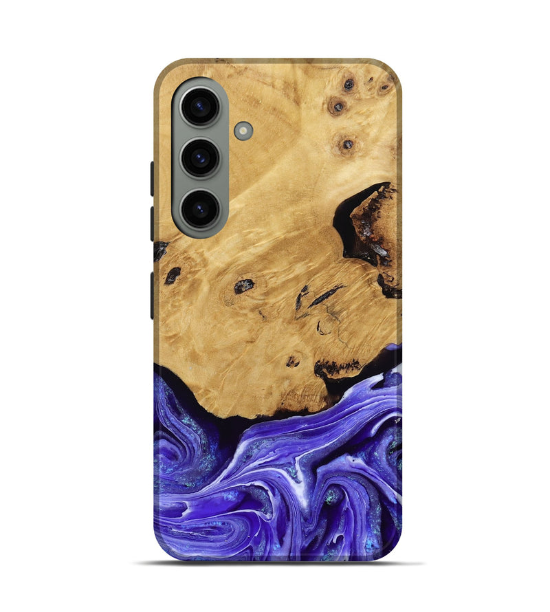 Galaxy S24 Wood Live Edge Phone Case - Luna (Purple, 789834)