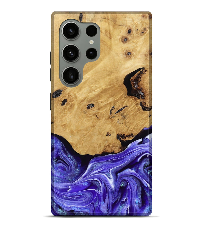 Galaxy S24 Ultra Wood Live Edge Phone Case - Luna (Purple, 789834)
