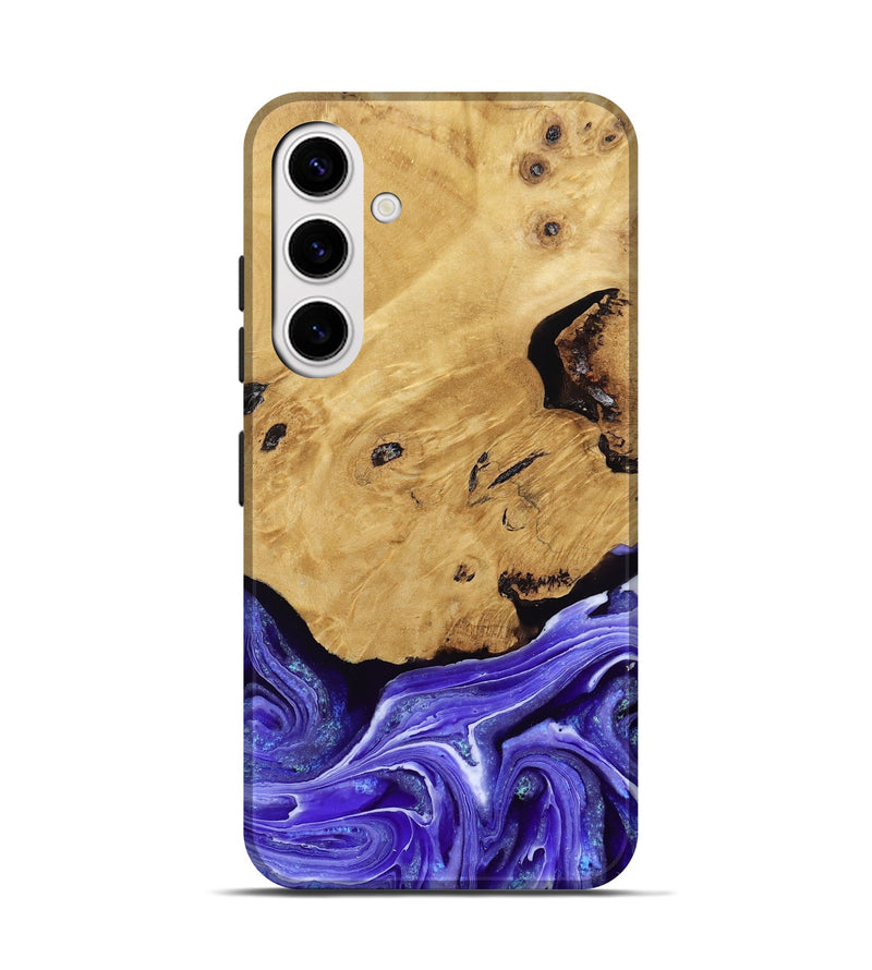 Galaxy S25 Wood Live Edge Phone Case - Luna (Purple, 789834)