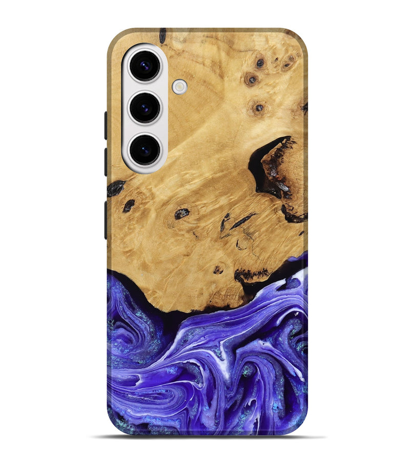 Galaxy S25 Plus Wood Live Edge Phone Case - Luna (Purple, 789834)