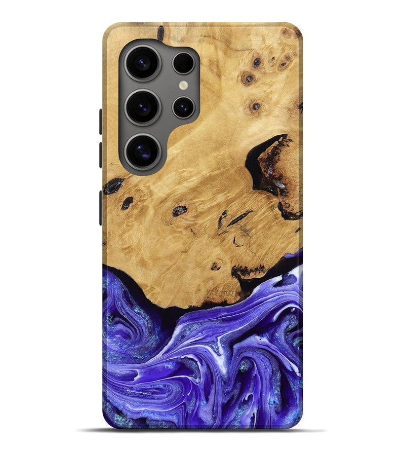 Galaxy S25 Ultra Wood Live Edge Phone Case - Luna (Purple, 789834)