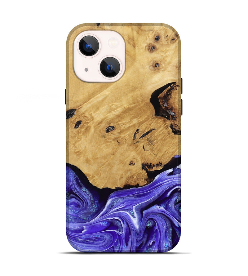 iPhone 13 Wood Live Edge Phone Case - Luna (Purple, 789834)