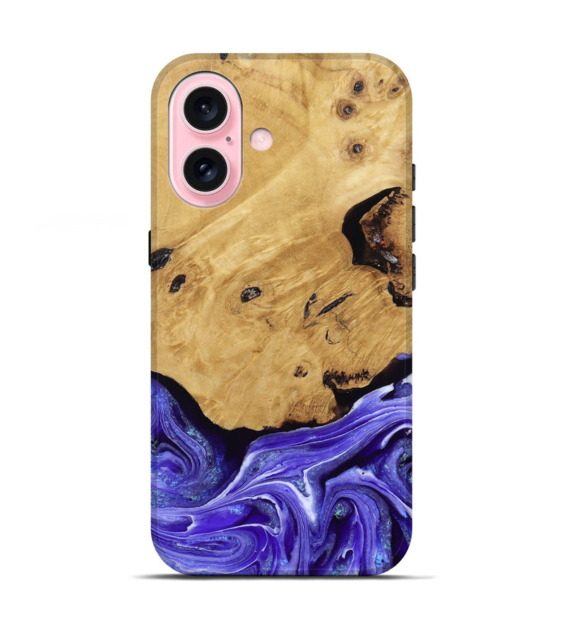 iPhone 17 Wood Live Edge Phone Case - Luna (Purple, 789834)