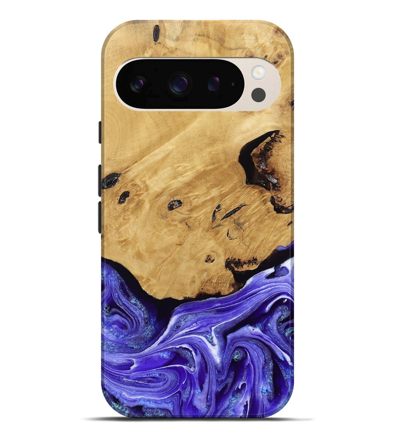 Pixel 10 Pro XL Wood Live Edge Phone Case - Luna (Purple, 789834)