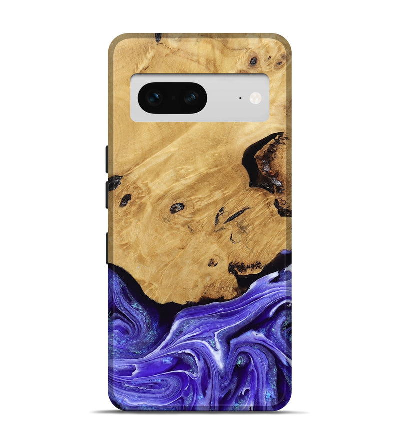 Pixel 7 Wood Live Edge Phone Case - Luna (Purple, 789834)