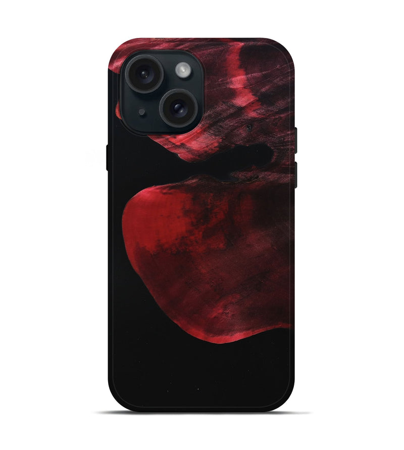 iPhone 15 Wood Live Edge Phone Case - Moesha (Wood Burl, 789842)