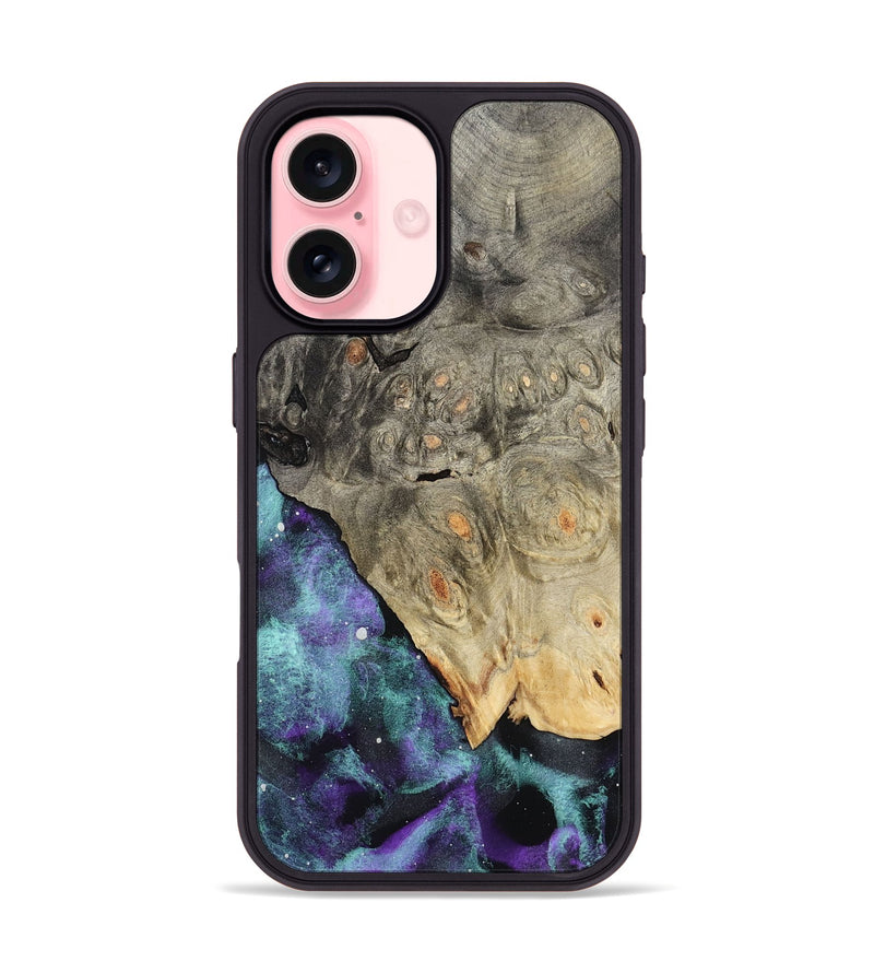 iPhone 16 Wood Phone Case - Barney (Cosmos, 789892)