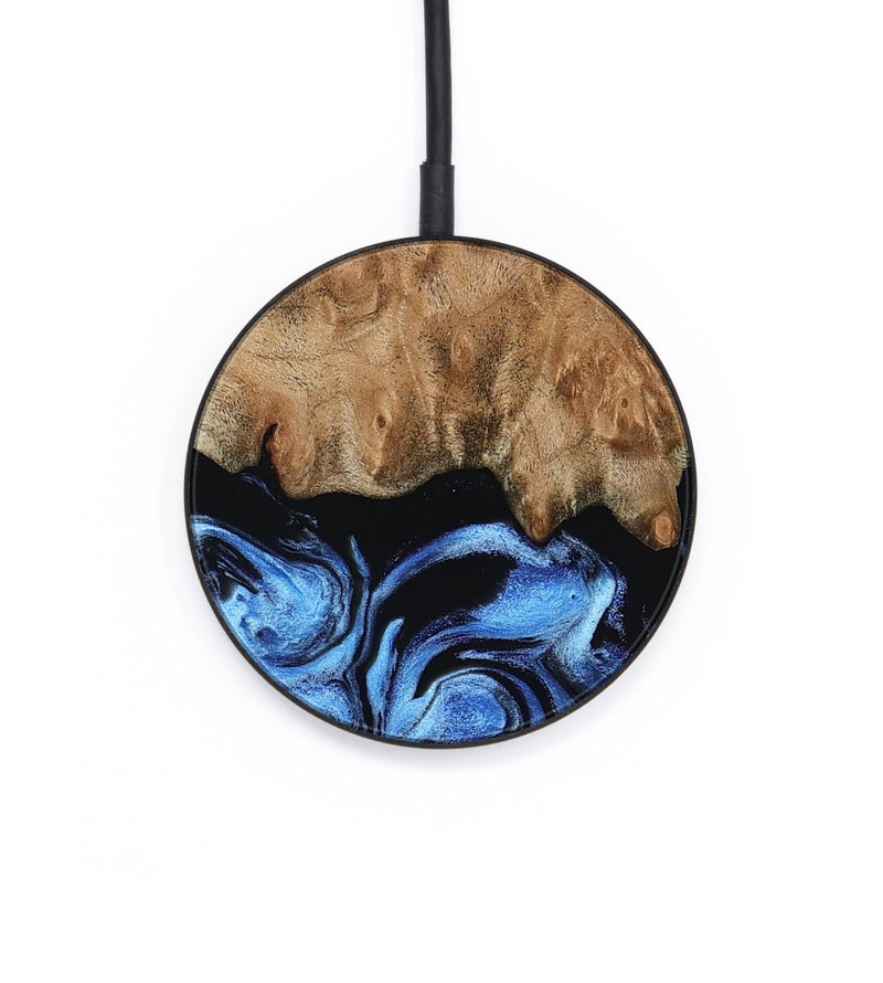 Circle Wood Wireless Charger - Alvah (Blue, 789950)