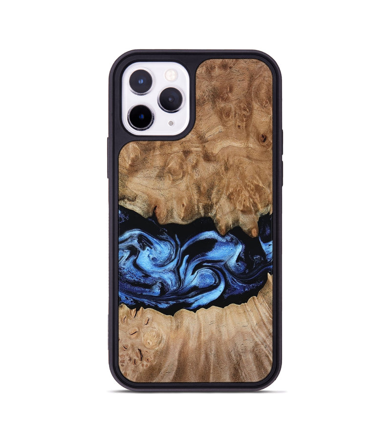 iPhone 11 Pro Wood Phone Case - Alvah (Blue, 789950)
