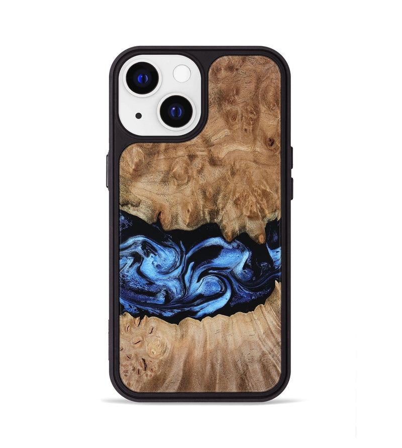 iPhone 13 Wood Phone Case - Alvah (Blue, 789950)