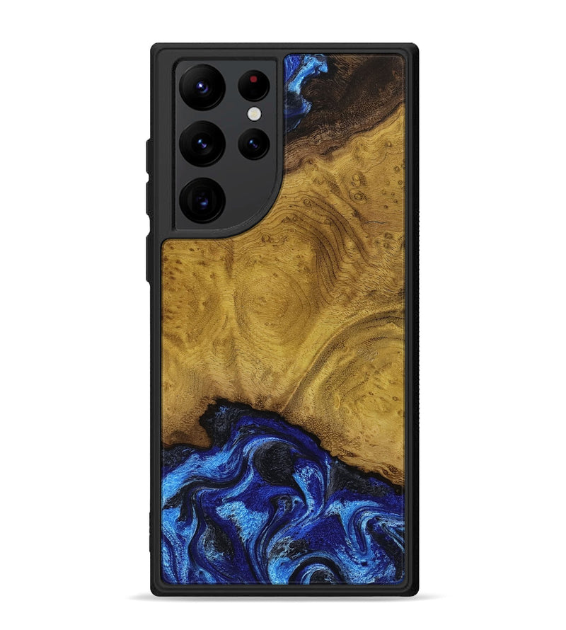 Galaxy S22 Ultra Wood Phone Case - Lennie (Blue, 789981)