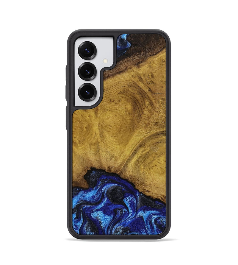 Galaxy S25 Wood Phone Case - Lennie (Blue, 789981)