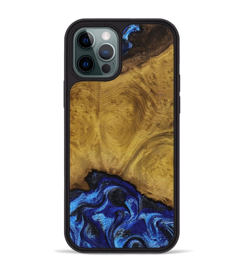 iPhone 12 Pro Max Wood Phone Case - Lennie (Blue, 789981)