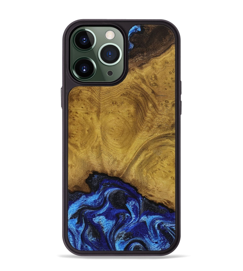 iPhone 13 Pro Max Wood Phone Case - Lennie (Blue, 789981)