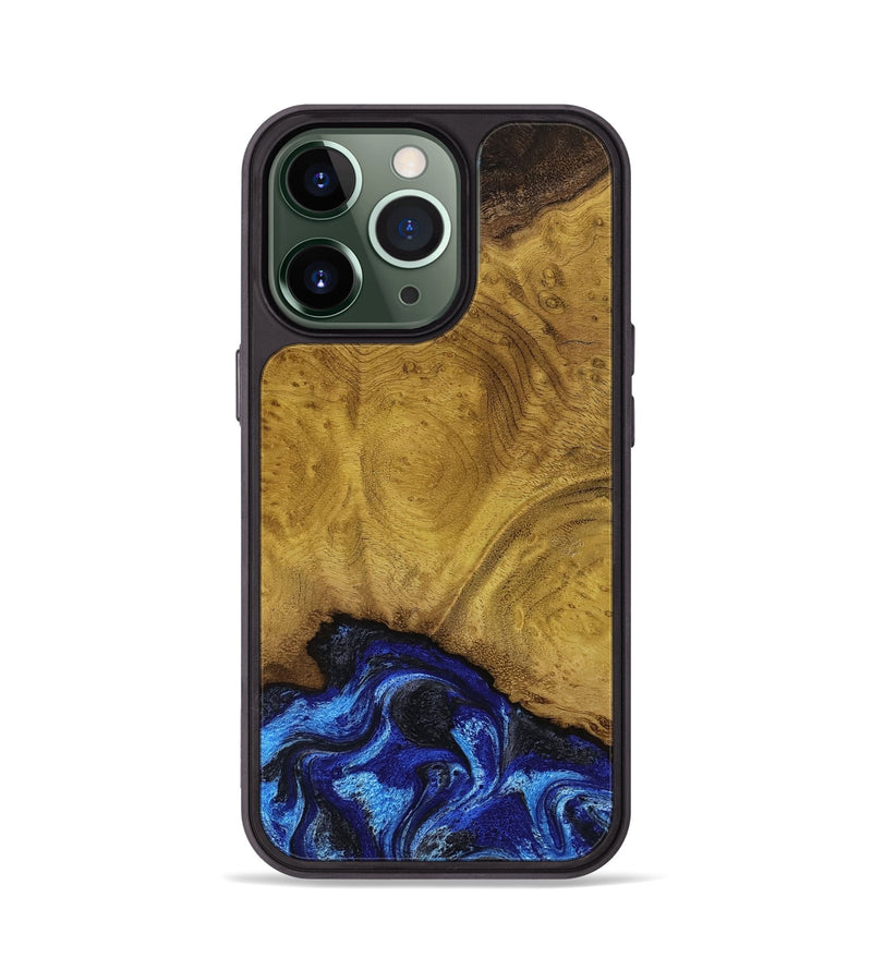iPhone 13 Pro Wood Phone Case - Lennie (Blue, 789981)