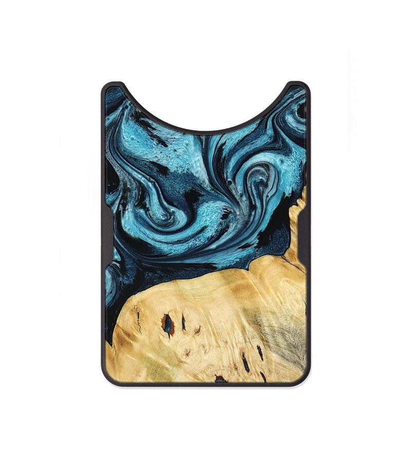 Alloy Wood Wallet - Tosha (Blue, 789984)