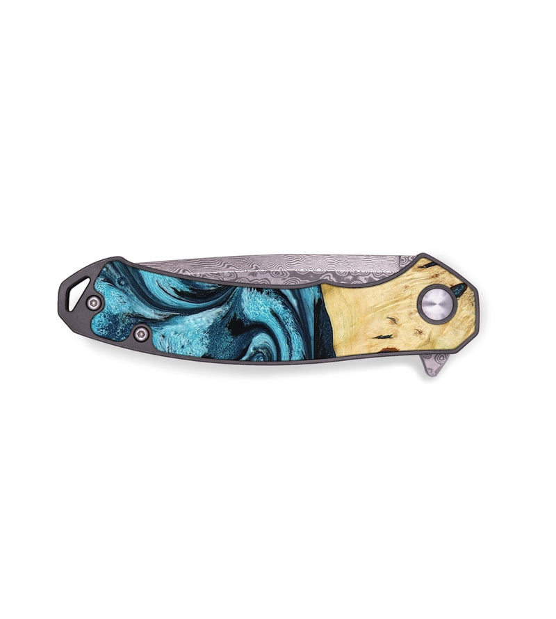 EDC Wood Pocket Knife - Tosha (Blue, 789984)