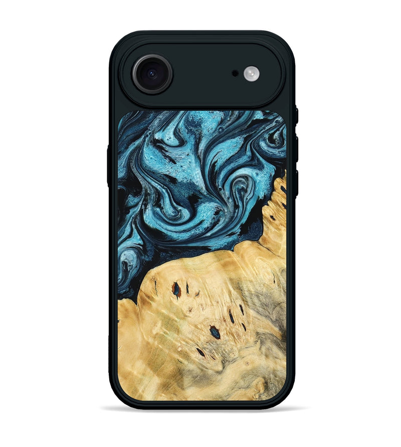 iPhone 17 Air Wood Phone Case - Tosha (Blue, 789984)