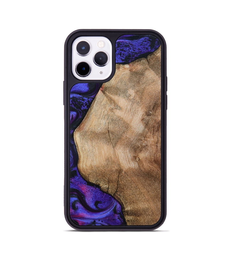 iPhone 11 Pro Wood Phone Case - Bertram (Purple, 790045)