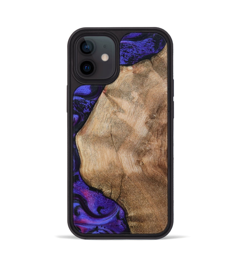 iPhone 12 Wood Phone Case - Bertram (Purple, 790045)