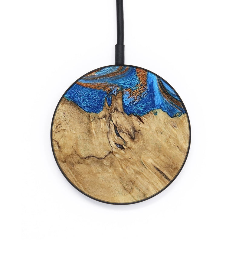 Circle Wood Wireless Charger - Roland (Teal & Gold, 790062)