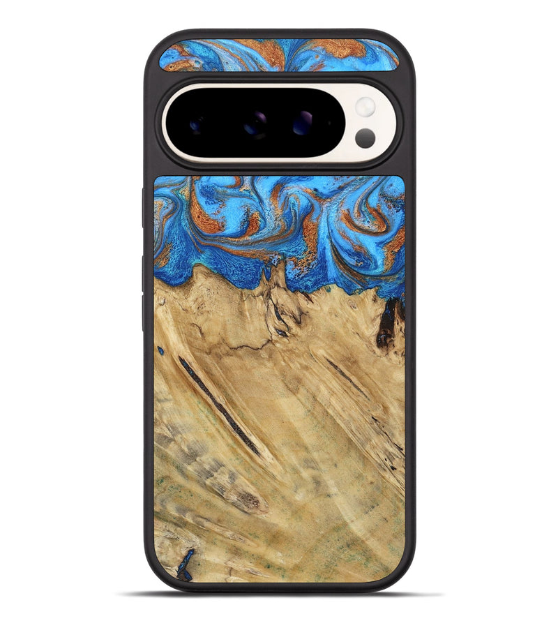 Pixel 9 Pro XL Wood Phone Case - Roland (Teal & Gold, 790062)