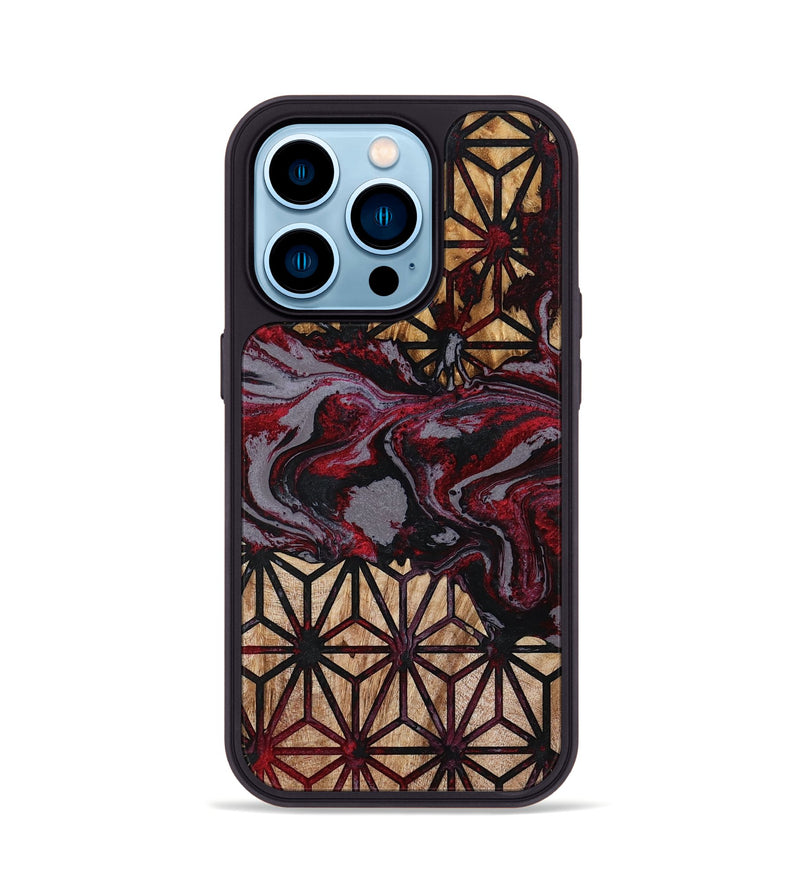 iPhone 14 Pro Wood Phone Case - Xander (Pattern, 790089)