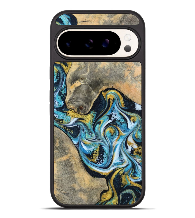 Pixel 9 Pro XL Wood Phone Case - Shyanne (Teal & Gold, 790096)