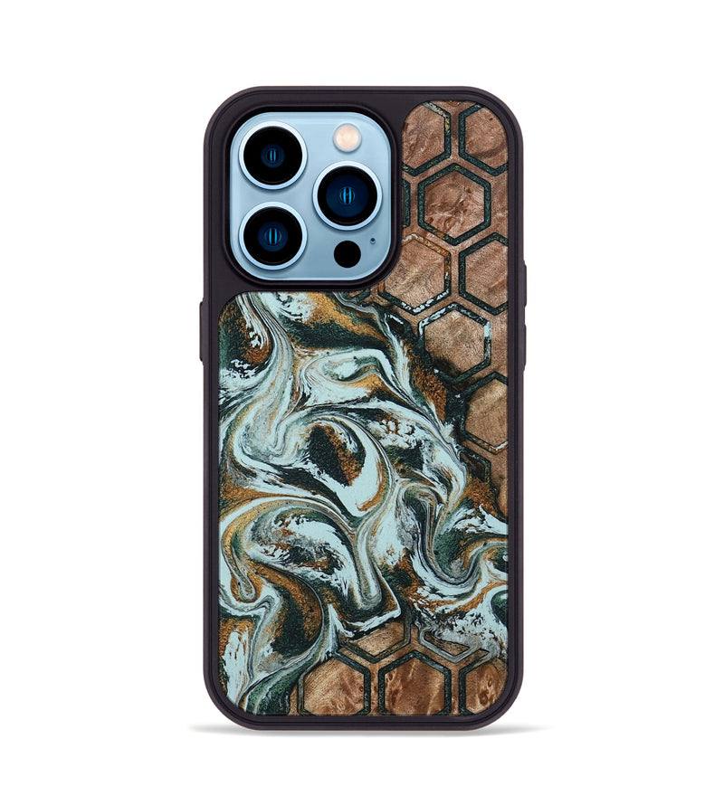 iPhone 14 Pro Wood Phone Case - Florian (Pattern, 790101)