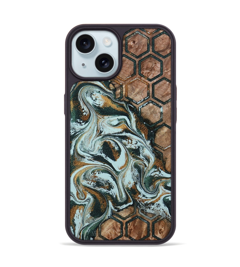 iPhone 15 Wood Phone Case - Florian (Pattern, 790101)