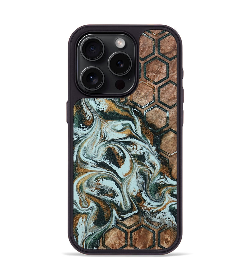 iPhone 15 Pro Wood Phone Case - Florian (Pattern, 790101)