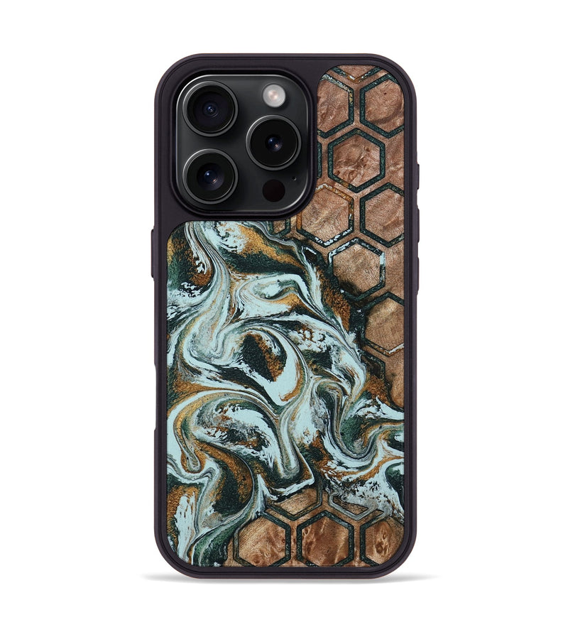 iPhone 16 Pro Wood Phone Case - Florian (Pattern, 790101)