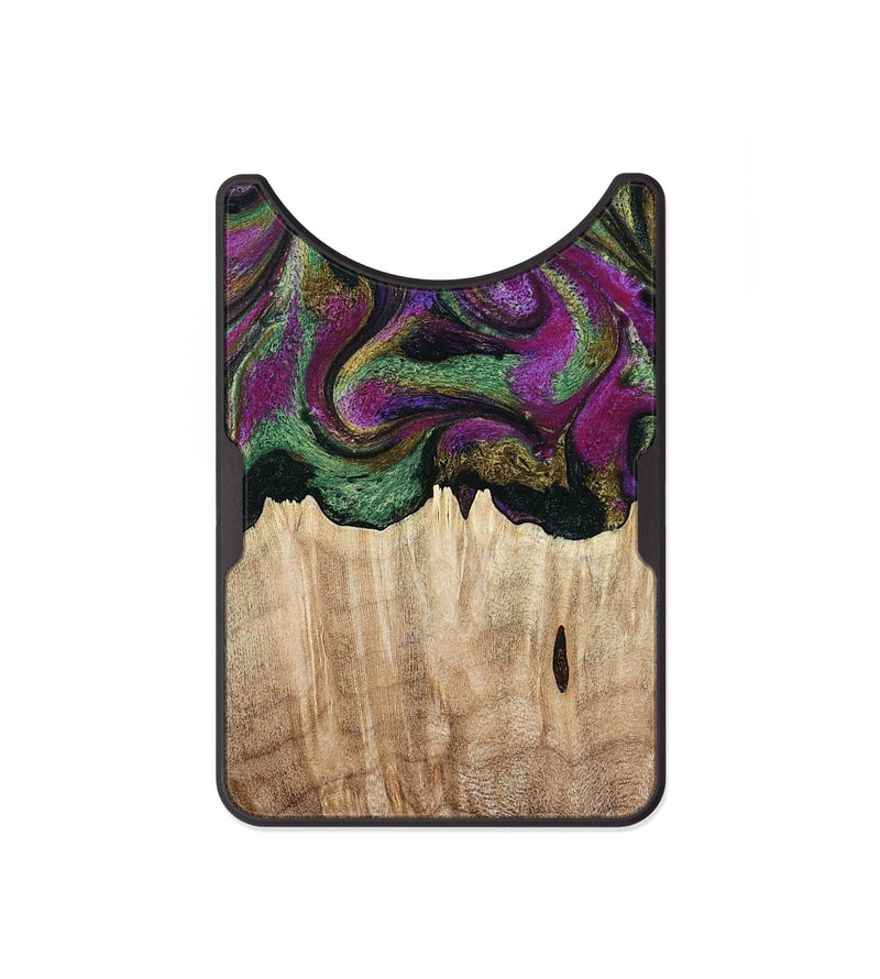 Alloy Wood Wallet - Janette (Green, 790118)