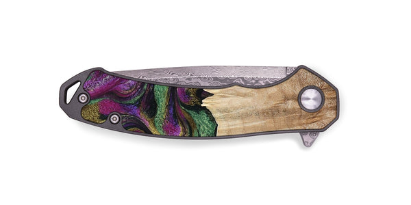 EDC Wood Pocket Knife - Janette (Green, 790118)
