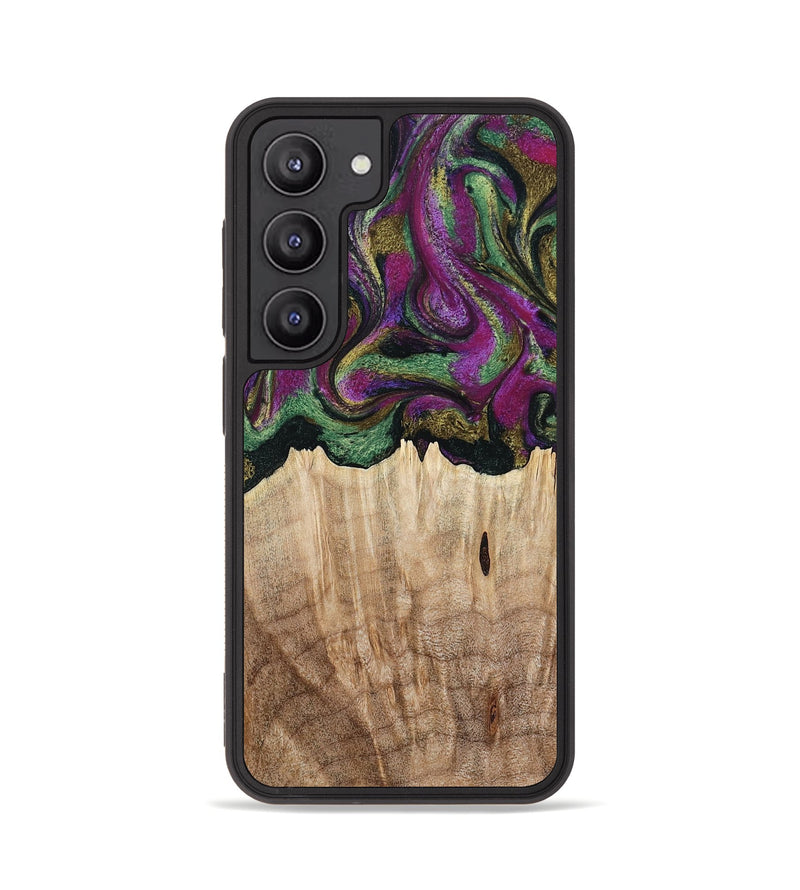 Galaxy S23 Wood Phone Case - Janette (Green, 790118)