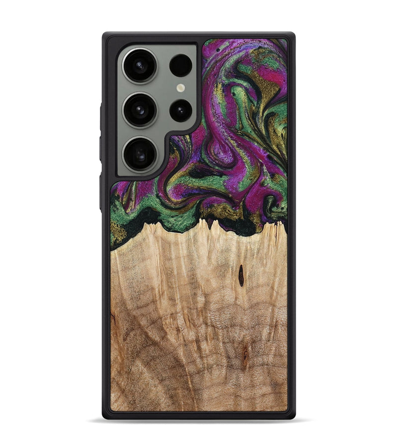 Galaxy S24 Ultra Wood Phone Case - Janette (Green, 790118)