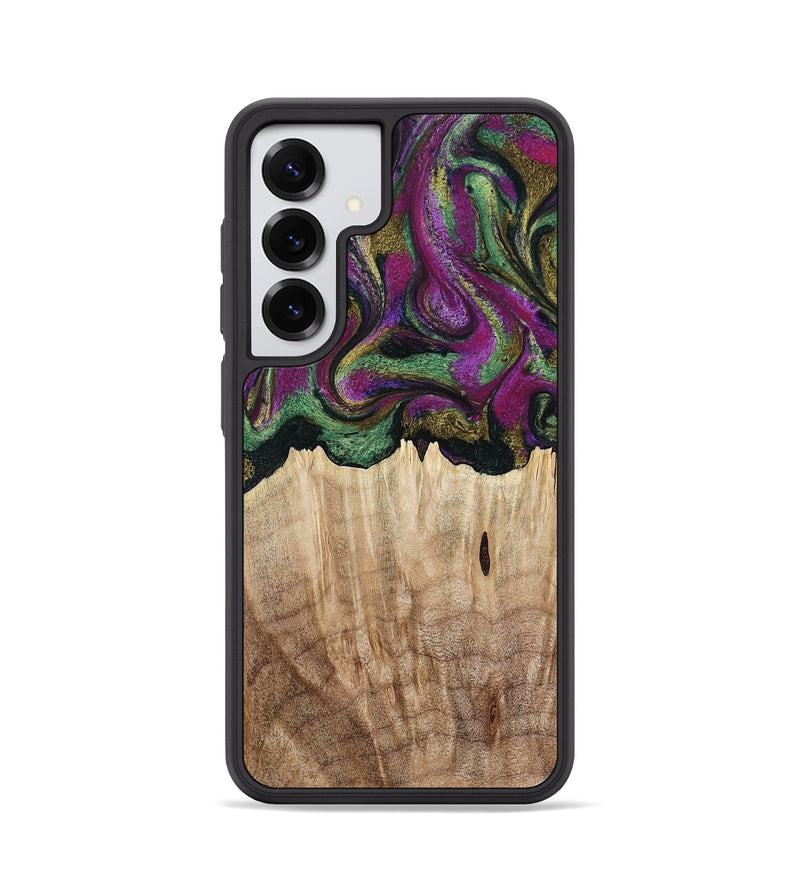 Galaxy S25 Wood Phone Case - Janette (Green, 790118)