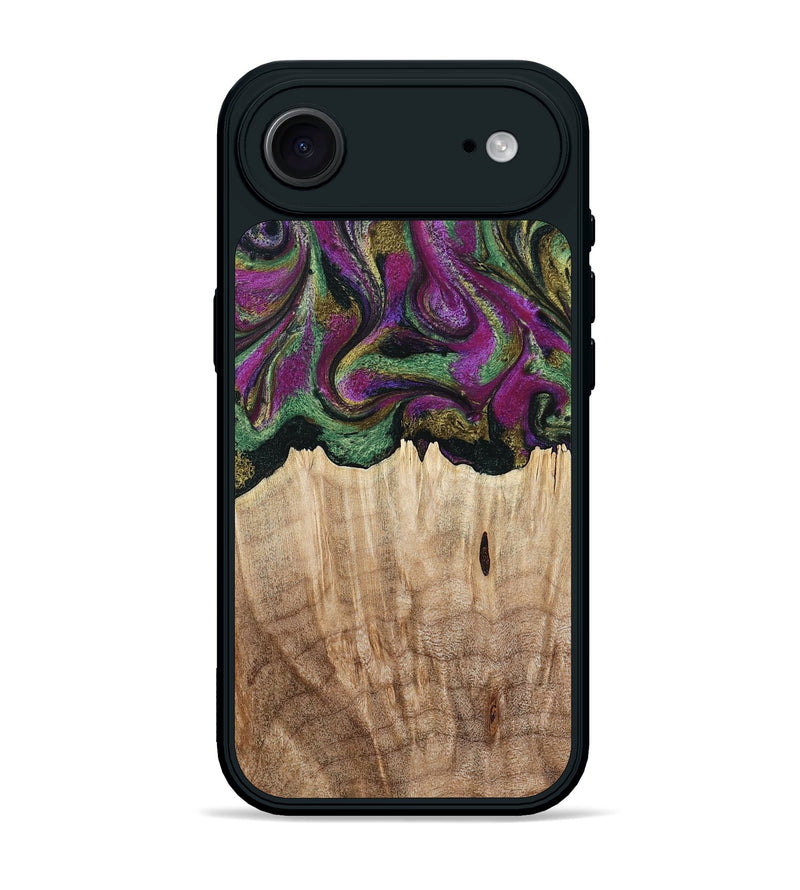 iPhone 17 Air Wood Phone Case - Janette (Green, 790118)