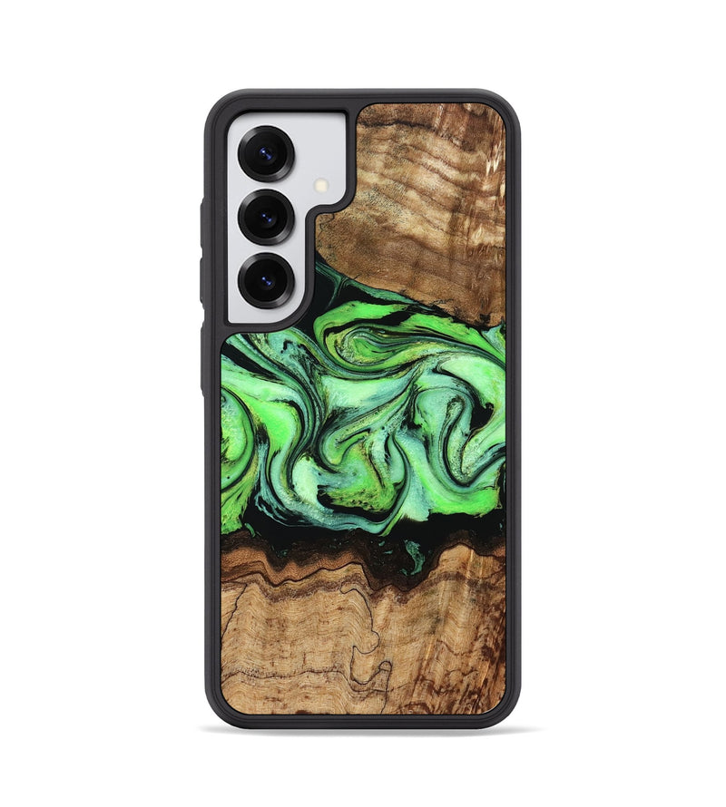 Galaxy S25 Wood Phone Case - Shelia (Green, 790129)