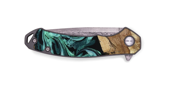 EDC Wood Pocket Knife - Jadon (Green, 790136)