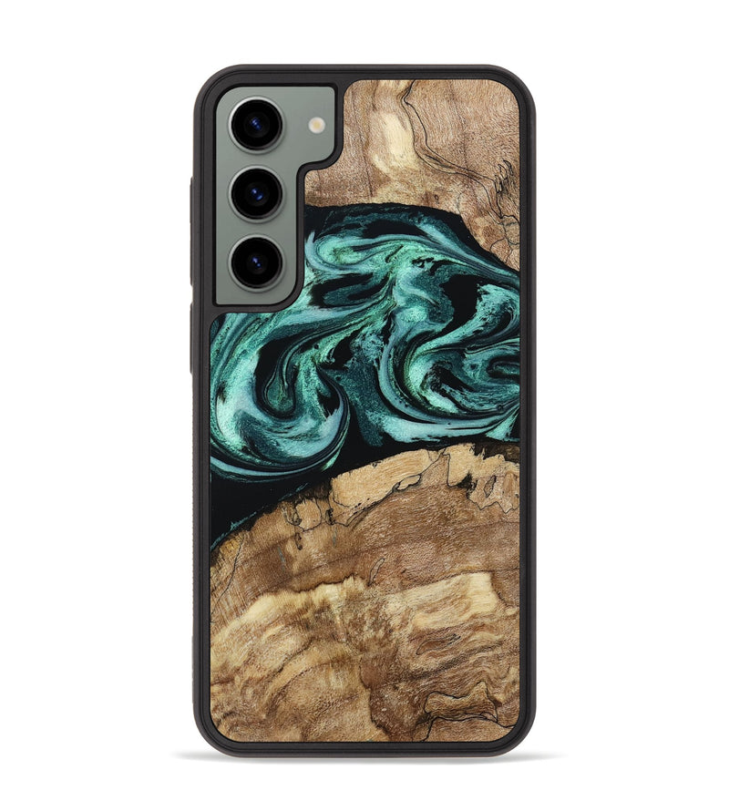 Galaxy S23 Plus Wood Phone Case - Jadon (Green, 790136)