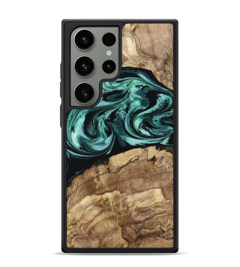 Galaxy S24 Ultra Wood Phone Case - Jadon (Green, 790136)