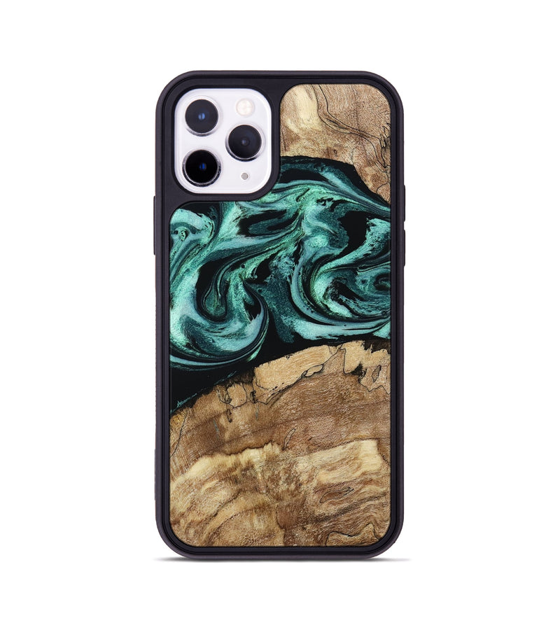 iPhone 11 Pro Wood Phone Case - Jadon (Green, 790136)