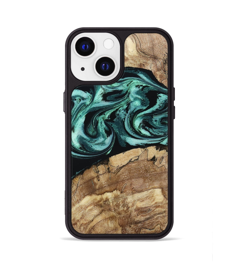 iPhone 13 Wood Phone Case - Jadon (Green, 790136)