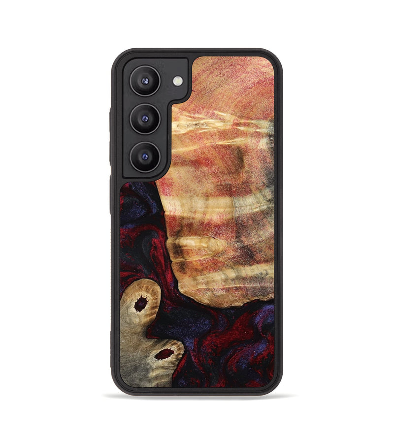 Galaxy S23 Wood Phone Case - Tricia (Red, 790147)